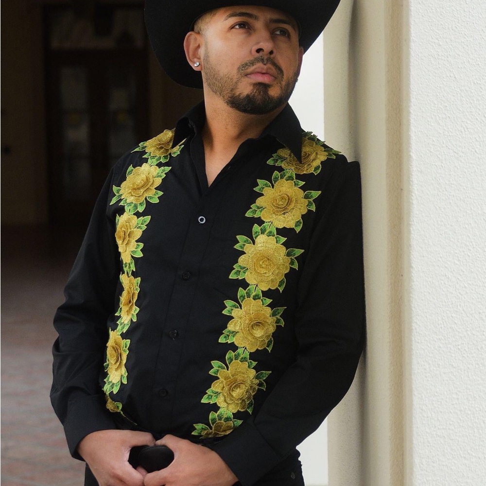 Mexican dress shirt homemade for Quince party Father’s Day Gift or dancing